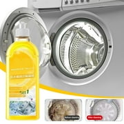 Cleaner Washing Machine Liquid, 500Ml Tank Cleaner, Lemon Scented, for Home Use, Removes Buildup, Drum Sanitizer, Effective Degreaser, Stainless Steel Safe, Eco-Friendly Formula, Kitchen Laundry Aid